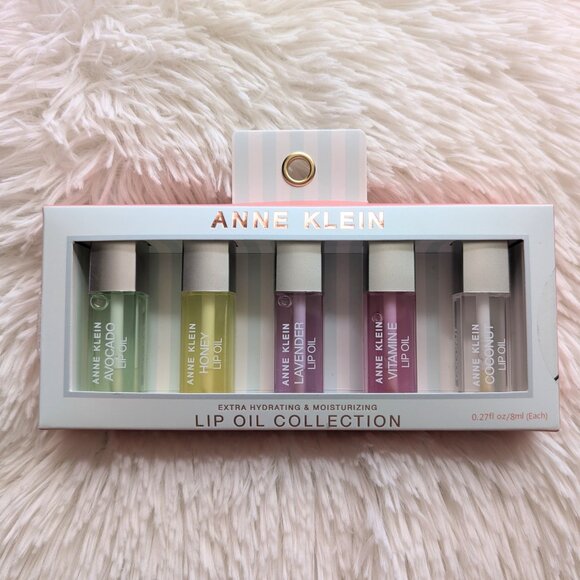 NEW Anne Klein 5-Piece Lip Oil Collection – Extra Hydrating & Moisturizing - Picture 1 of 4